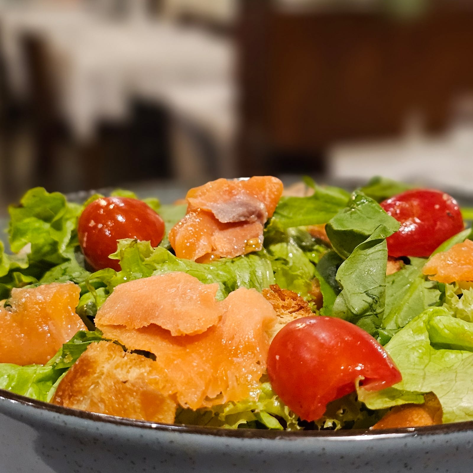 Ensalada de salmon ahumado